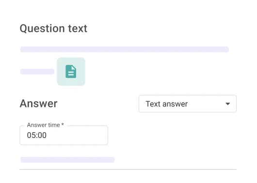 Define & customize your questions